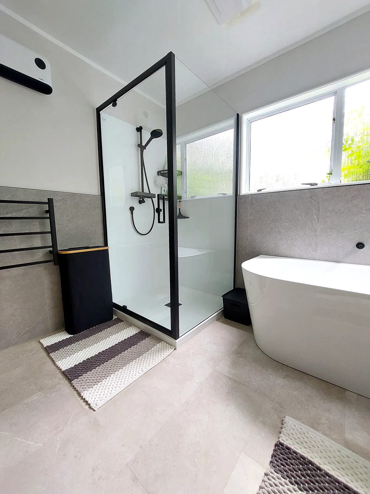 Bathroom renovation with freestanding bath, Auckland