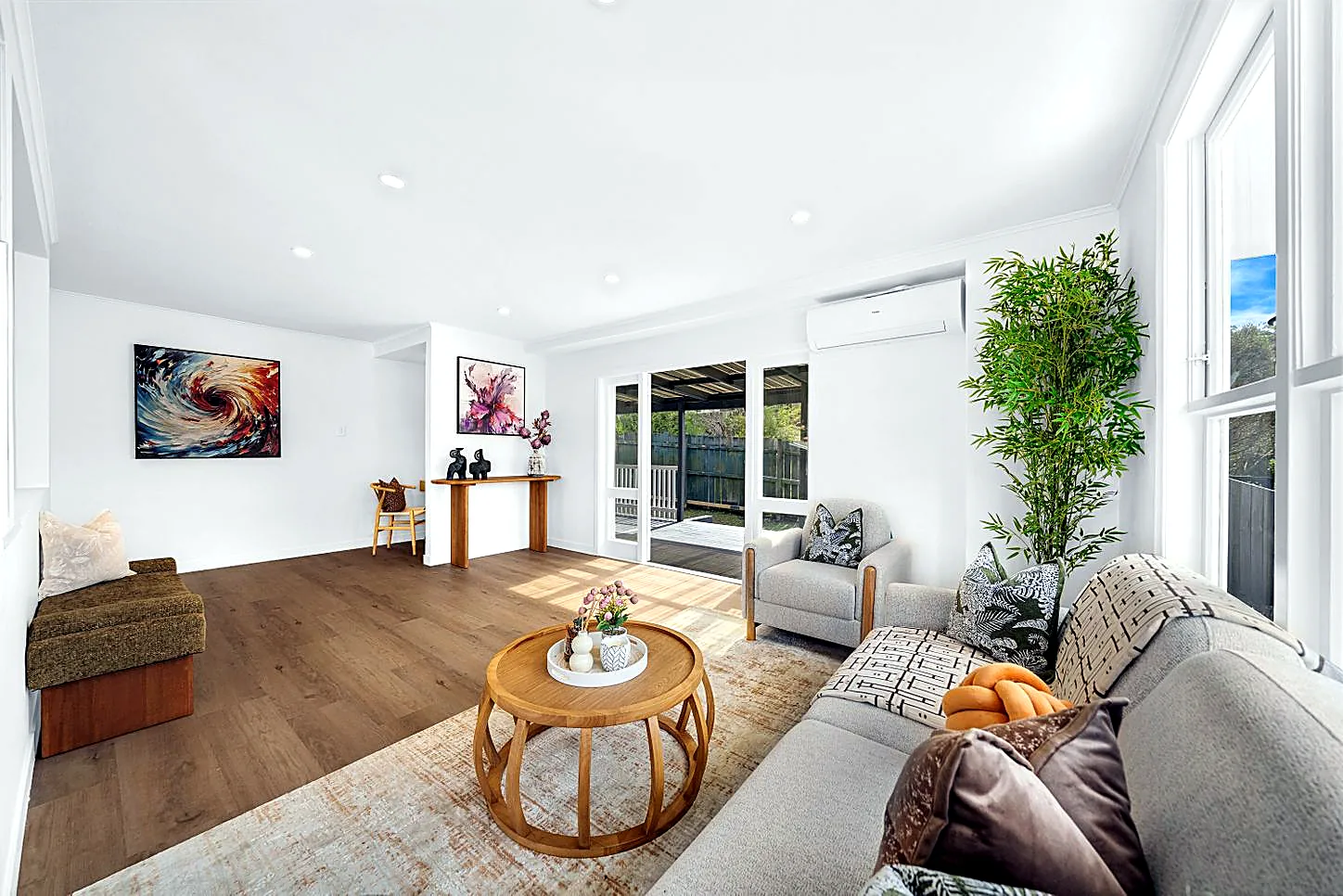 Renovated open-plan kitchen and living, Auckland do-up